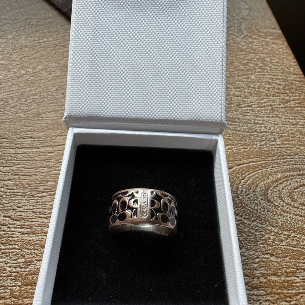 Coach Silver Ring
